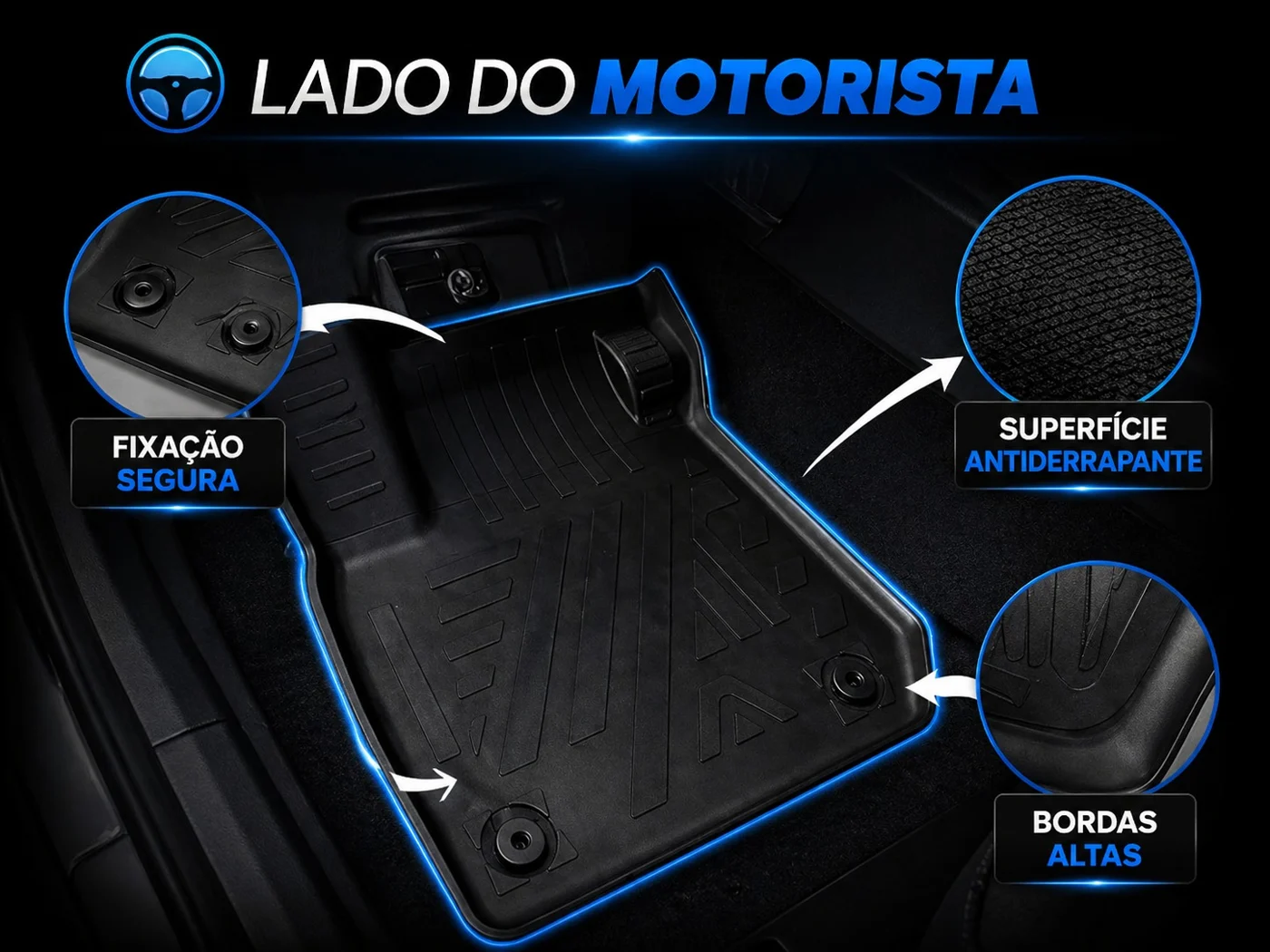Kit Tapete Bandeja 3D Premium - Impermeável — imagem 5